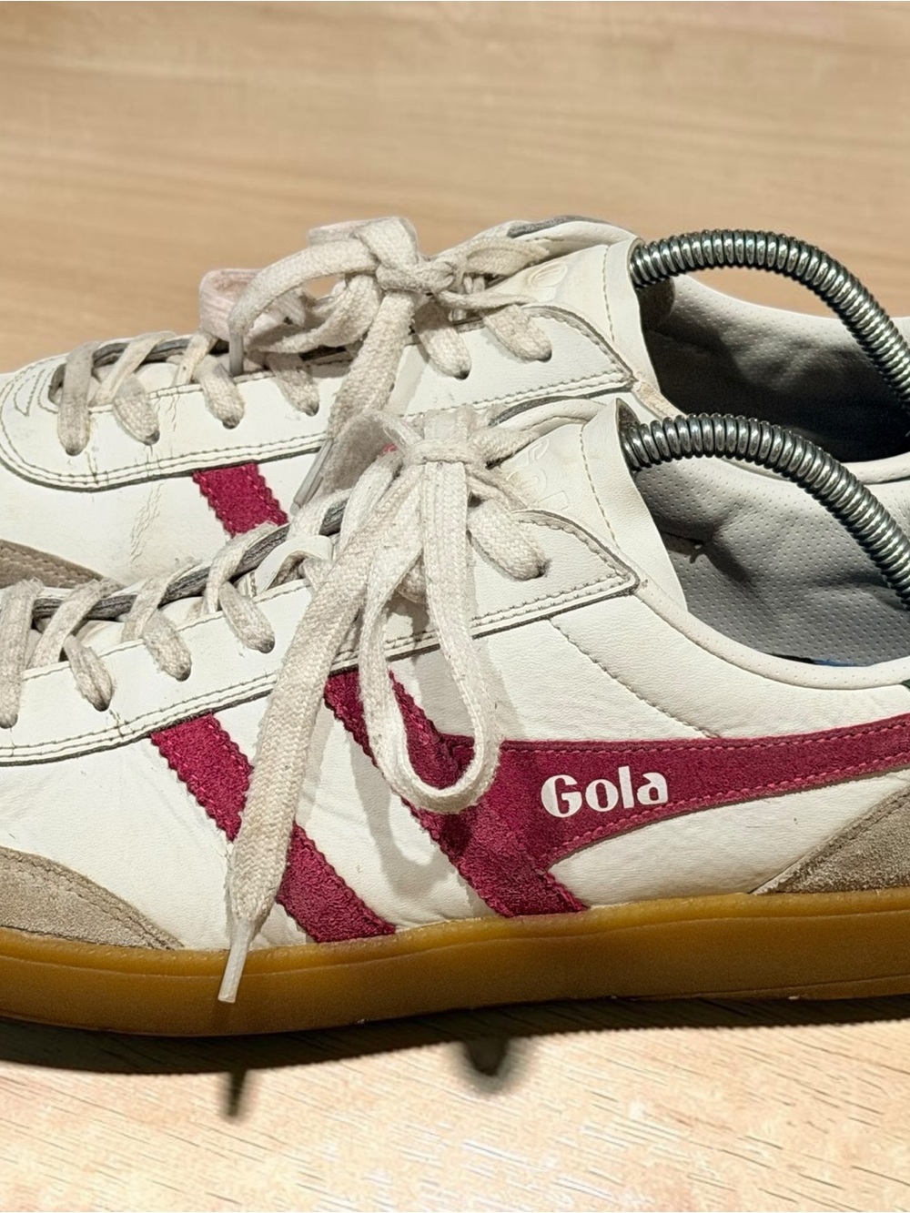 Gola Viper Leather Sneakers Men’s 10 EU 43 White Leather Gum